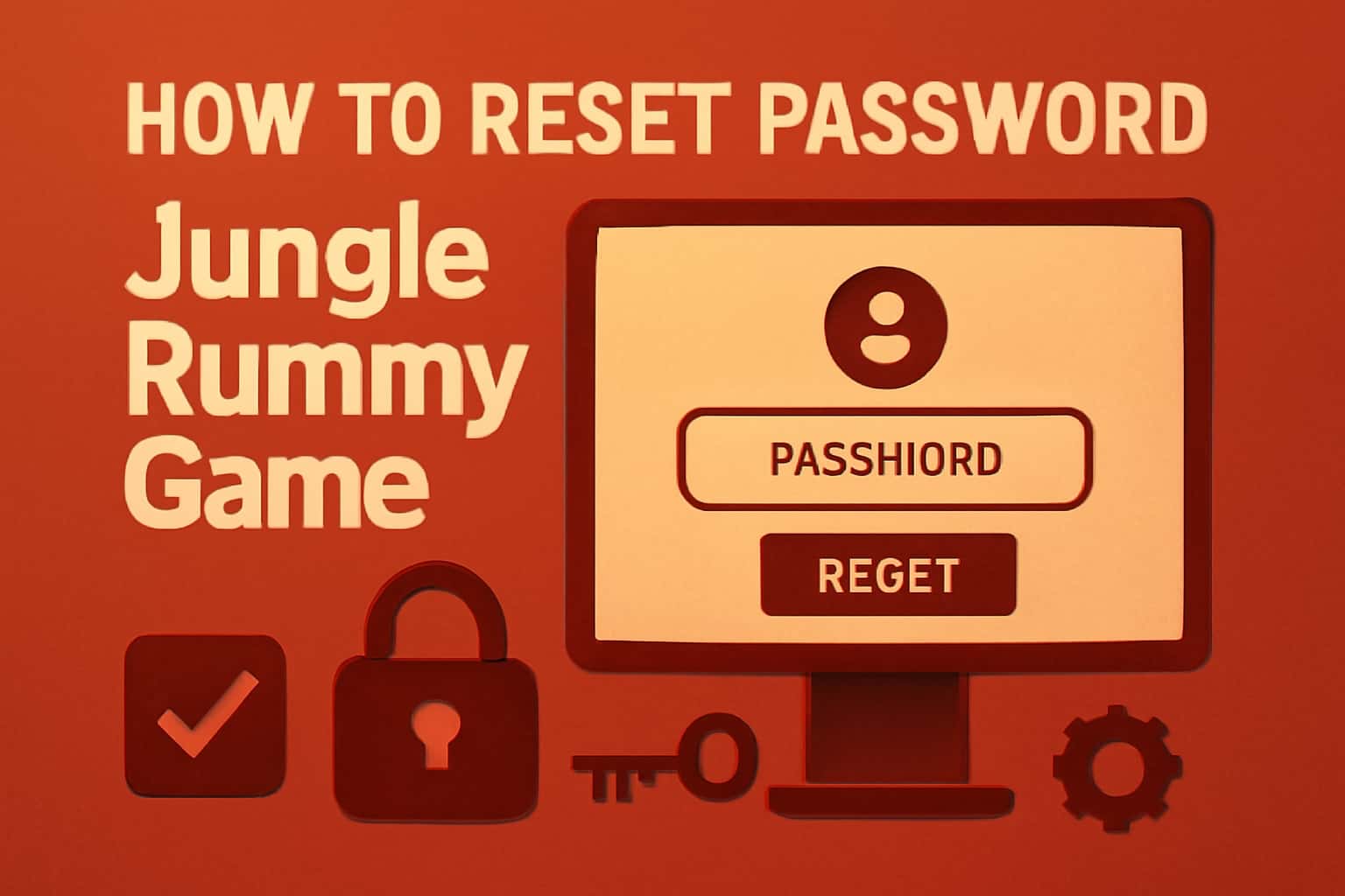Informative scene showcasing the procedure for resetting Jungle Rummy Game password.