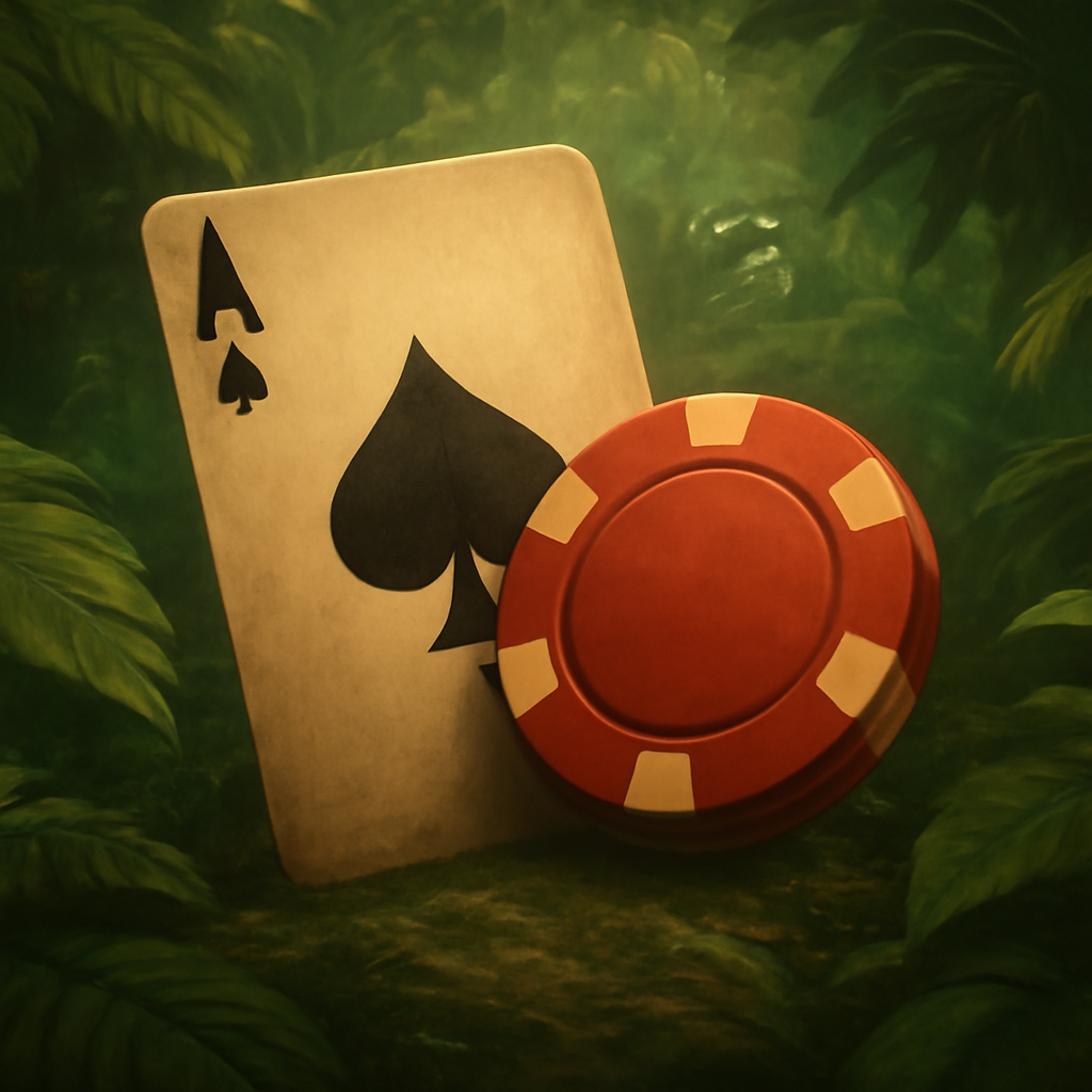 A simple badge illustrating troubleshooting assistance for Jungle Rummy Game login.