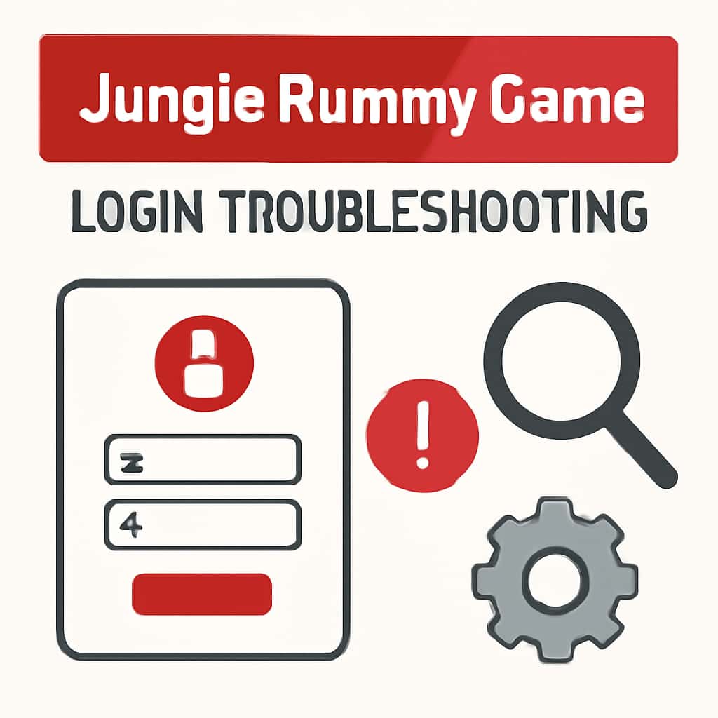 Diagram illustrating common login issues in Jungle Rummy Game.
