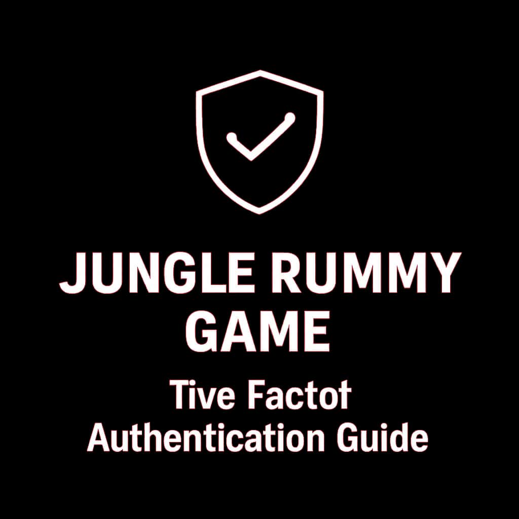 Minimal badge representing Jungle Rummy Game Two-Factor Authentication Guide.