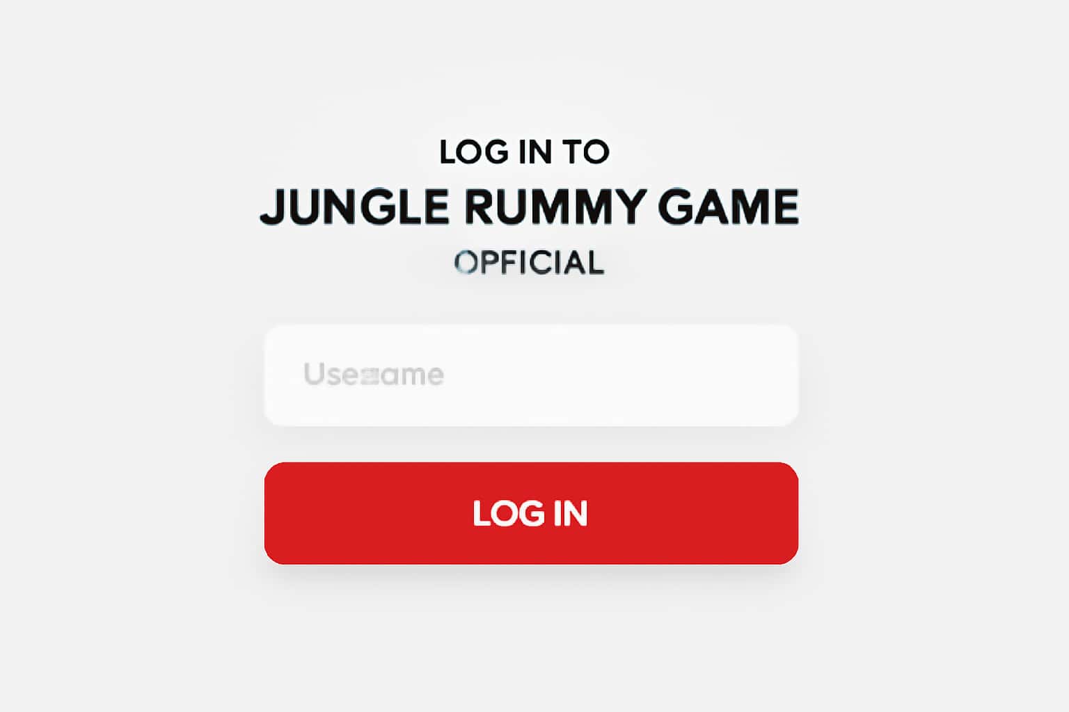 Log In to Jungle Rummy Game - Official Interface