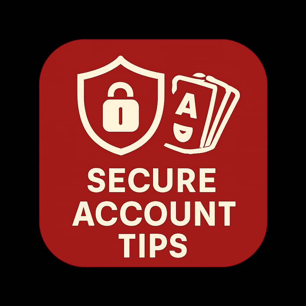Icon representing security tips for Jungle Rummy Game account.