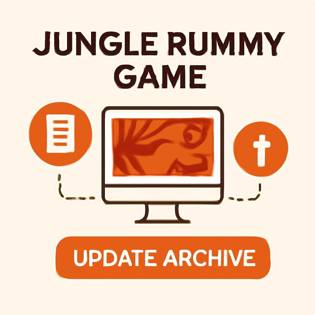 An educational illustration of the Jungle Rummy Game Update Archive.